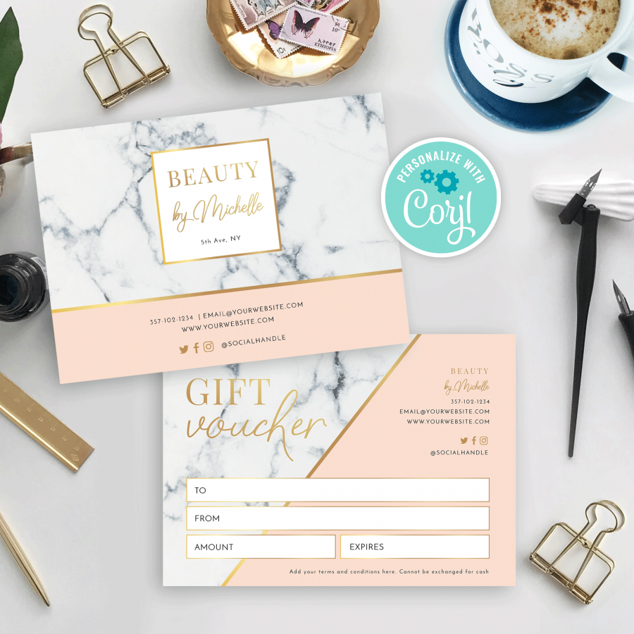 Price Template - Marble &amp; Gold - Printable Price List Templates