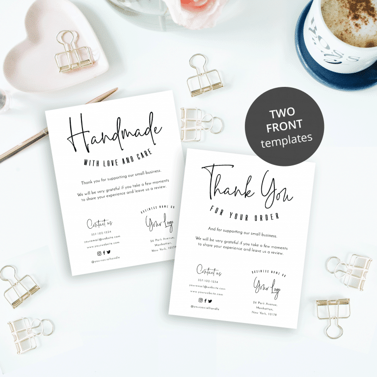 Minimalist business card - DIY Template - Instant Business Card