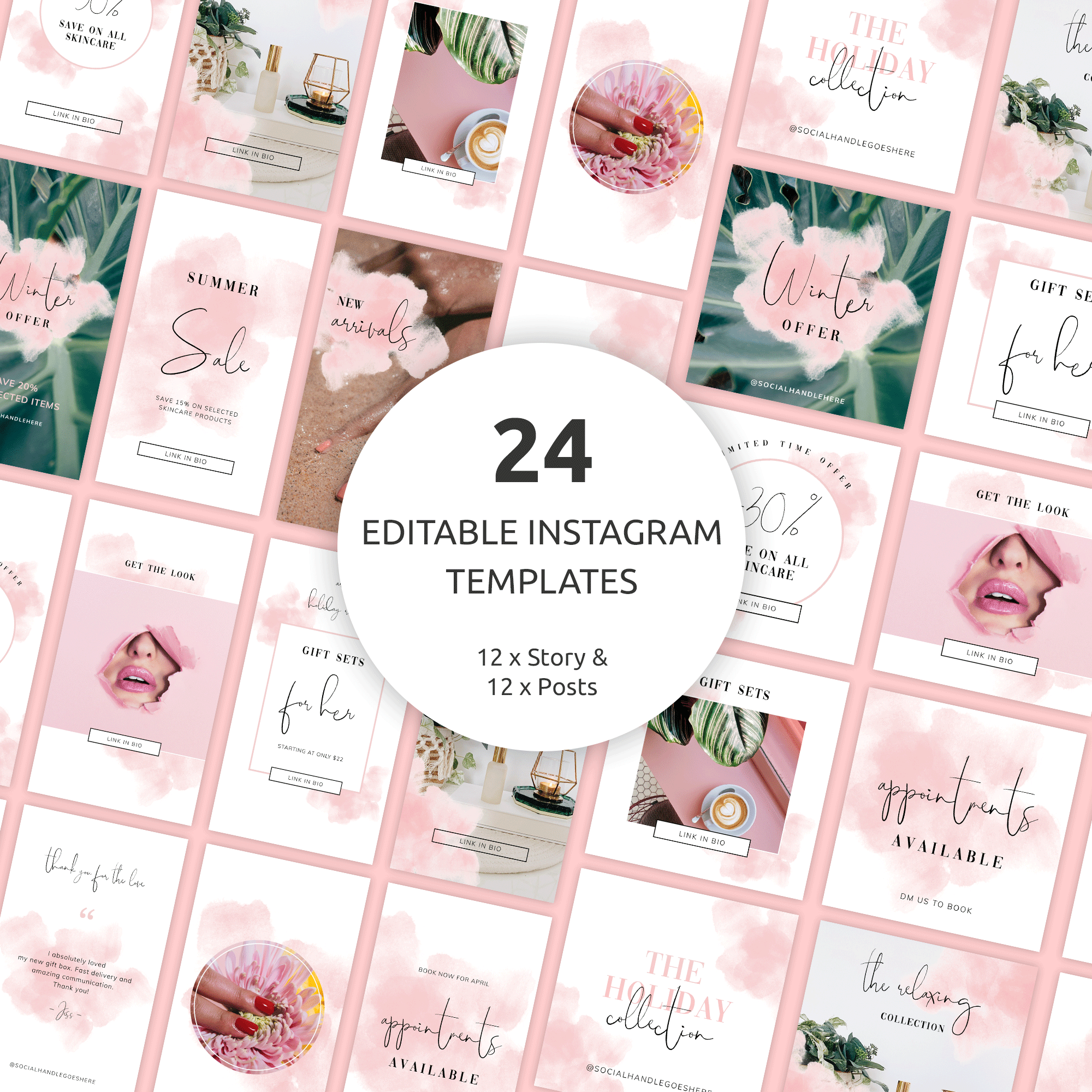 Feminine Instagram Templates