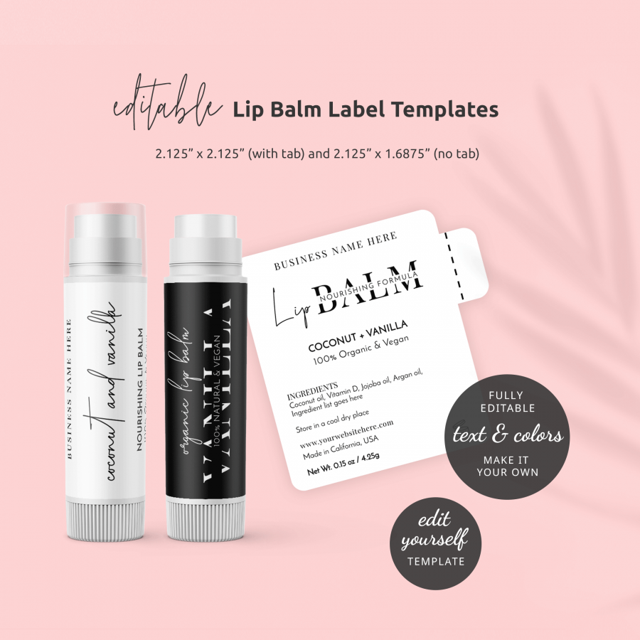 Image 3 for Chapstick Label Template