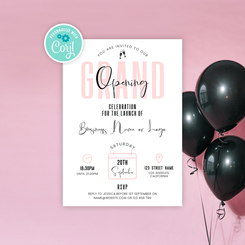 Business Grand Opening Flyer Template