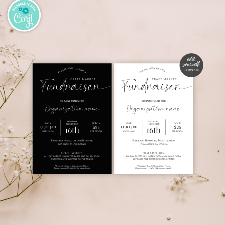 Market Day Flyer Template: DIY Pop Up Event Flyers & Invitations