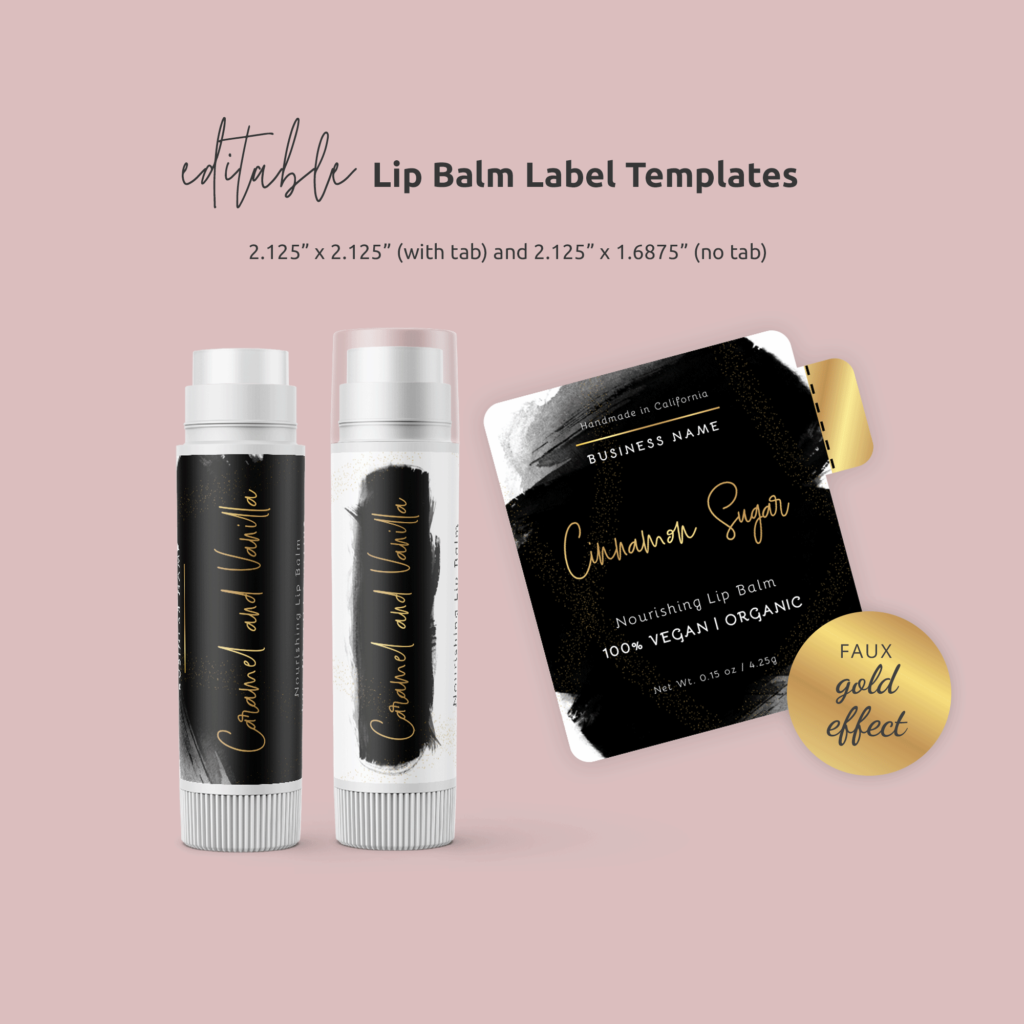 Rectangle Product Label Templates - Editable Packaging Design Kits