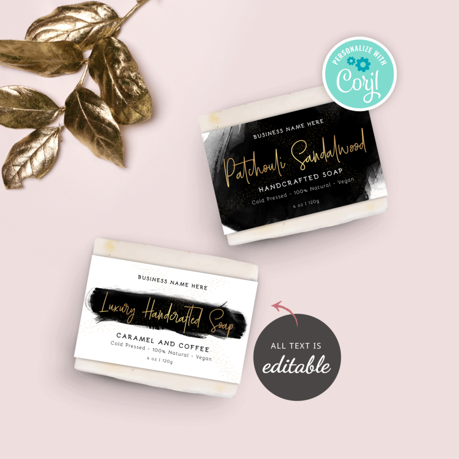 Soap Belly Band Template: Printable Artisan Soap Sleeve Label