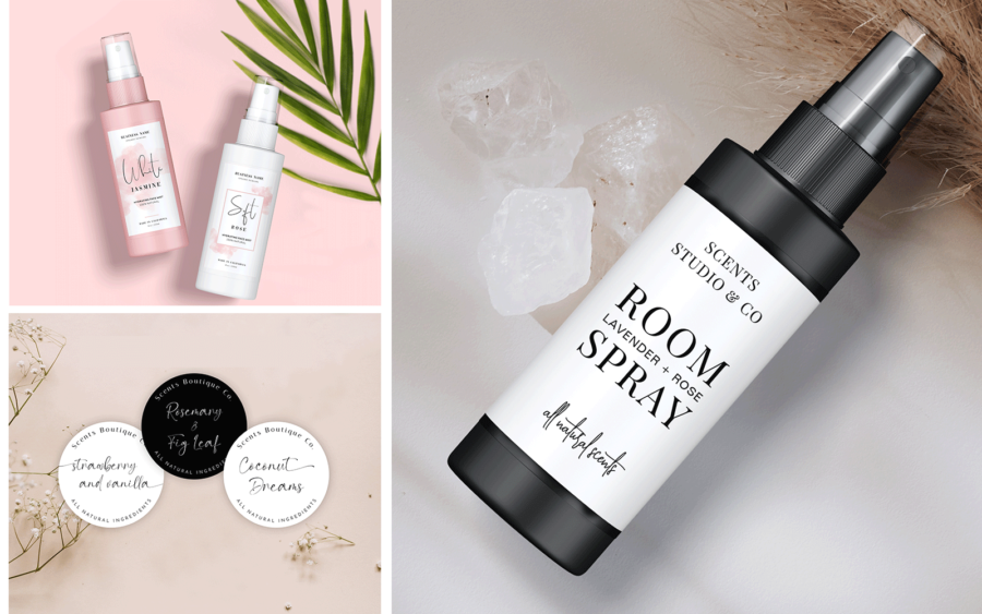 Air Freshener Label Templates Boost Your Room Spray Branding