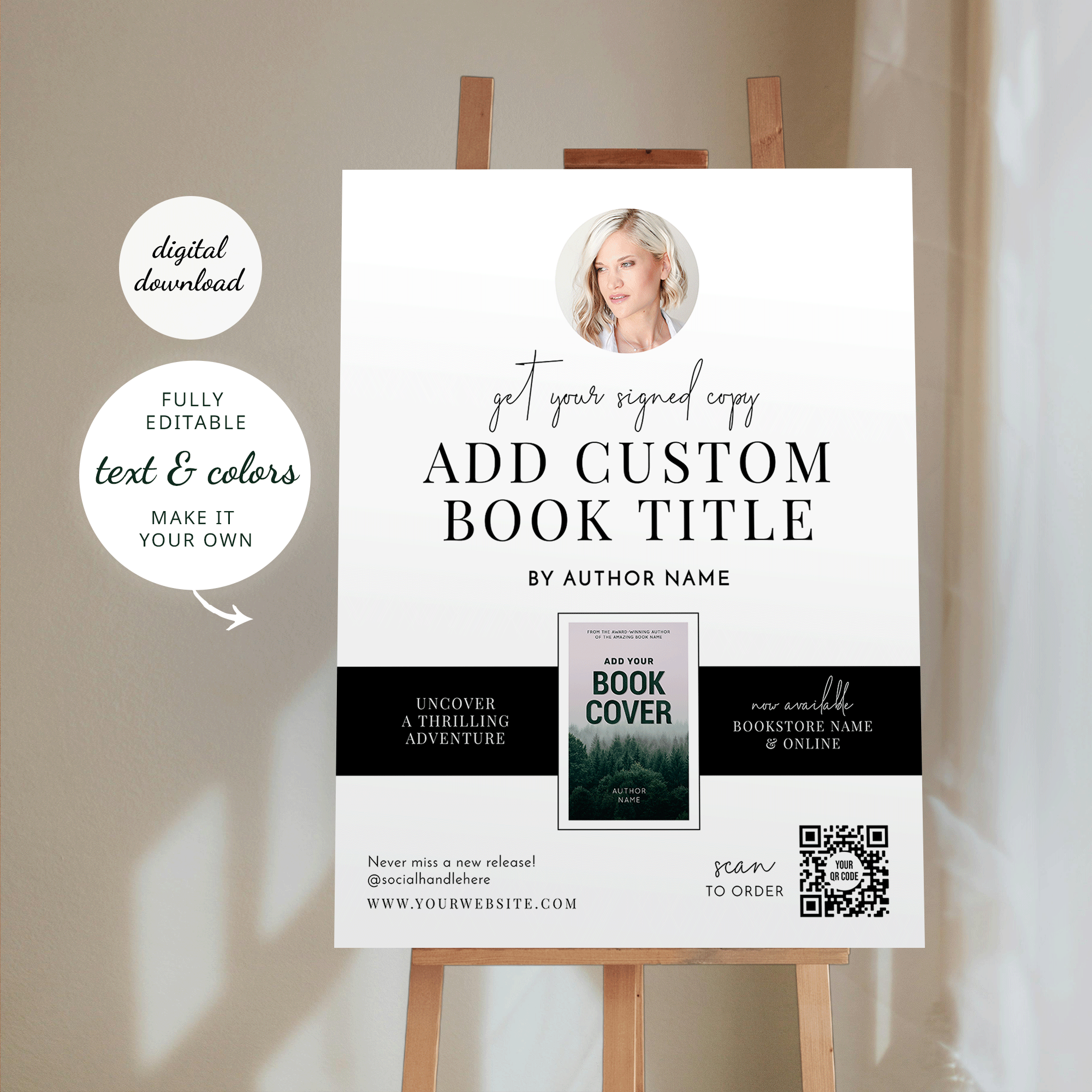 book-signing-easel-foam-board-sign-template-minimalist-black-and-white-4